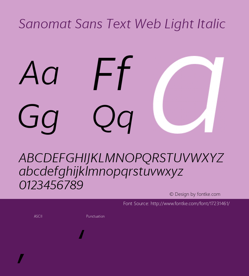 Sanomat Sans Text Web Light Italic Version 1.1 2015图片样张