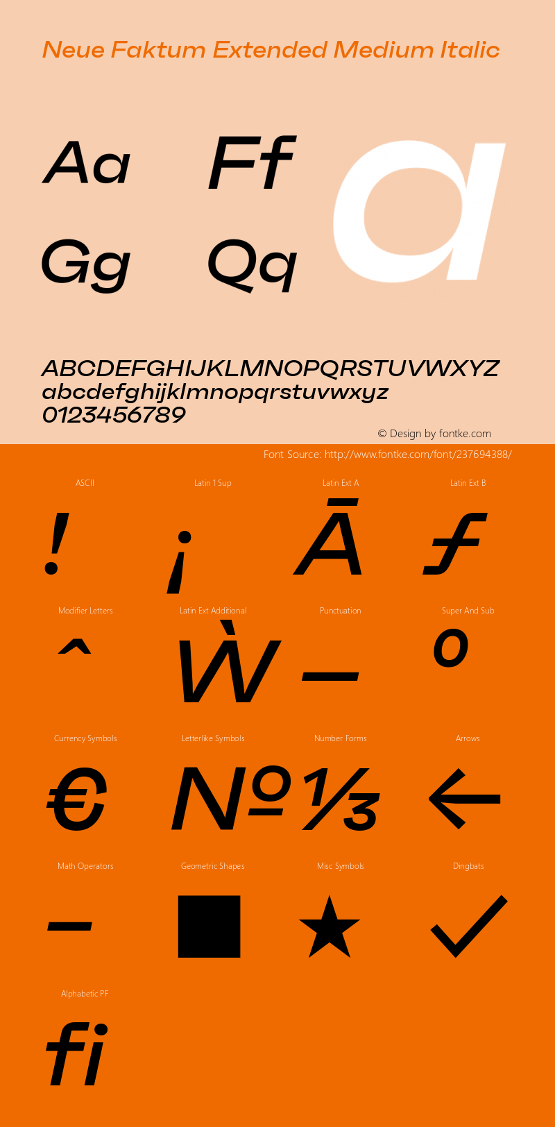 Neue Faktum Extended Medium Italic Version 1.000图片样张