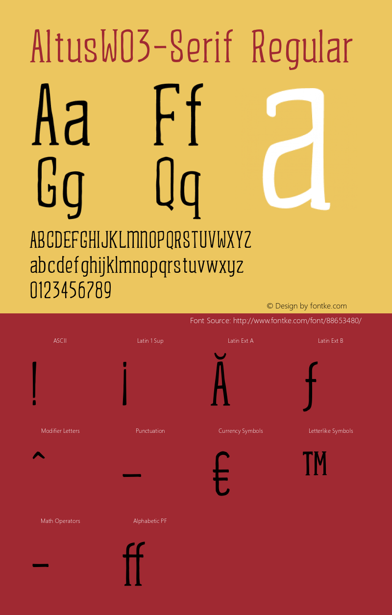 Altus W03 Serif Version 1.00图片样张
