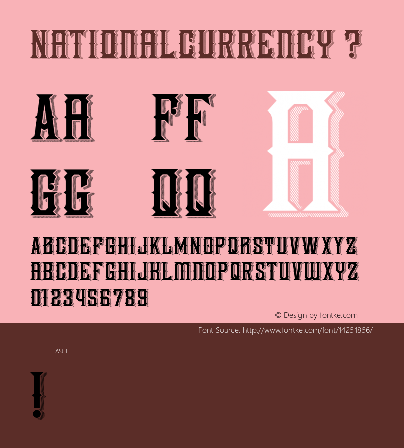 NationalCurrency ? Version 1.000;com.myfonts.decade-typefoundry.national-currency.regular.wfkit2.3W1k图片样张