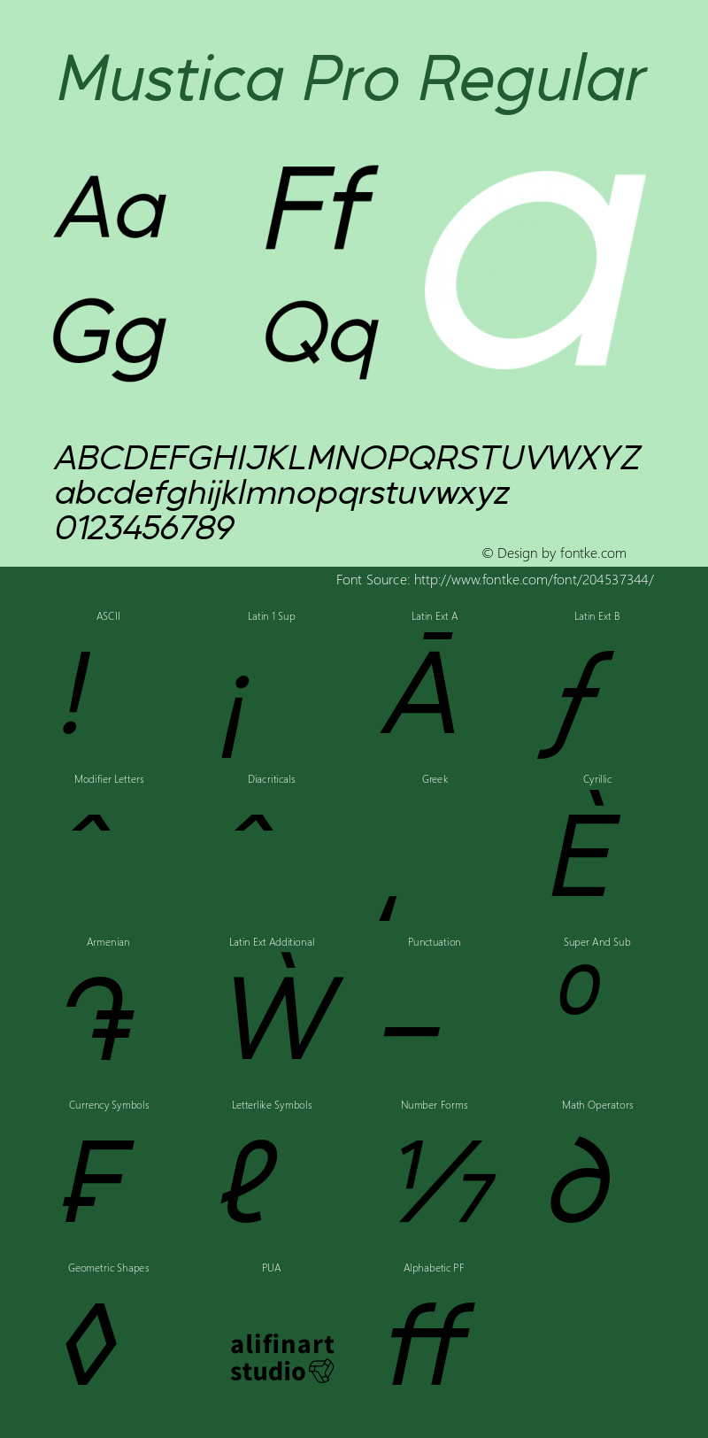 MusticaPro-Italic Version 1.00图片样张