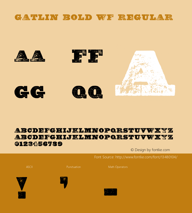 Gatlin Bold WF Regular 001.001图片样张