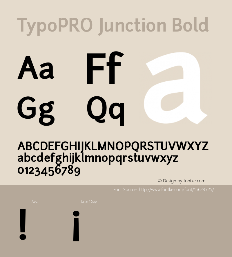 TypoPRO Junction Bold Version 001.001图片样张