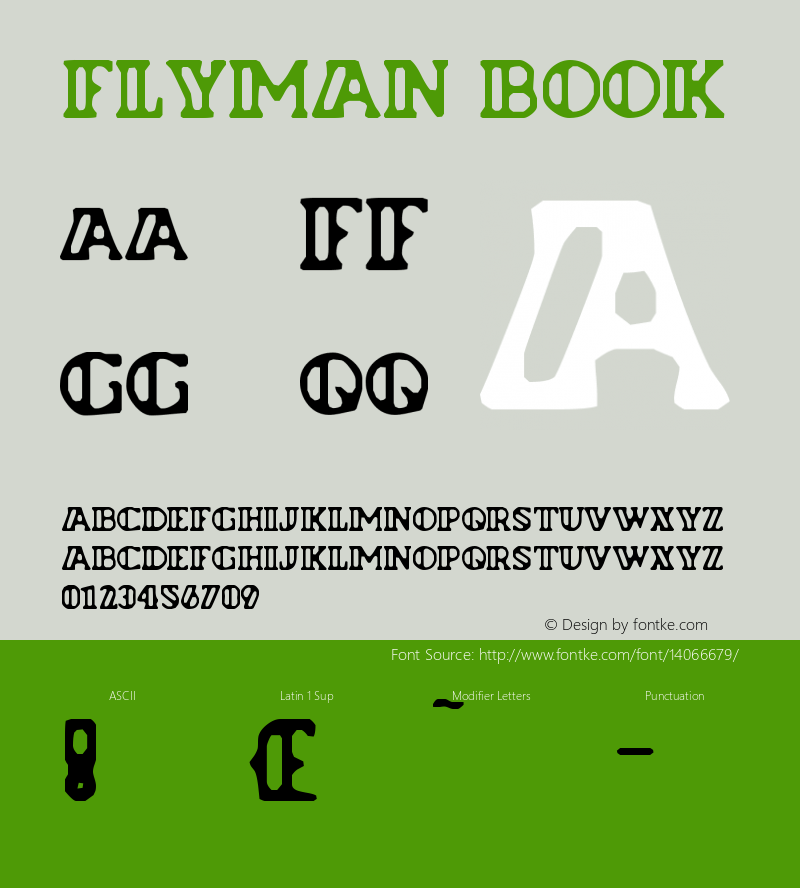 Flyman Book Version Macromedia Fontograp图片样张