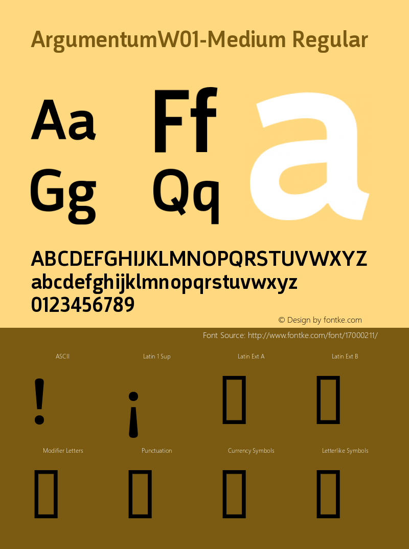 ArgumentumW01-Medium Regular Version 2.00图片样张