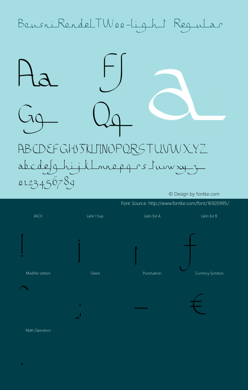 BousniRondeLTW00-Light Regular Version 1.00图片样张