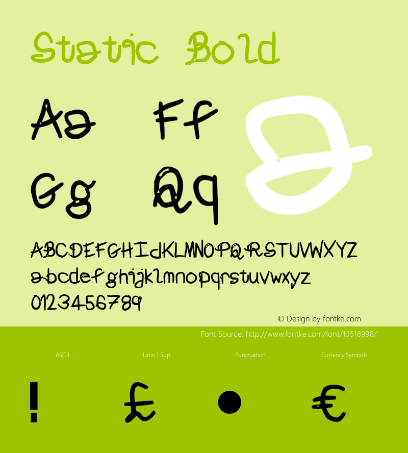 Static Bold Unknown图片样张