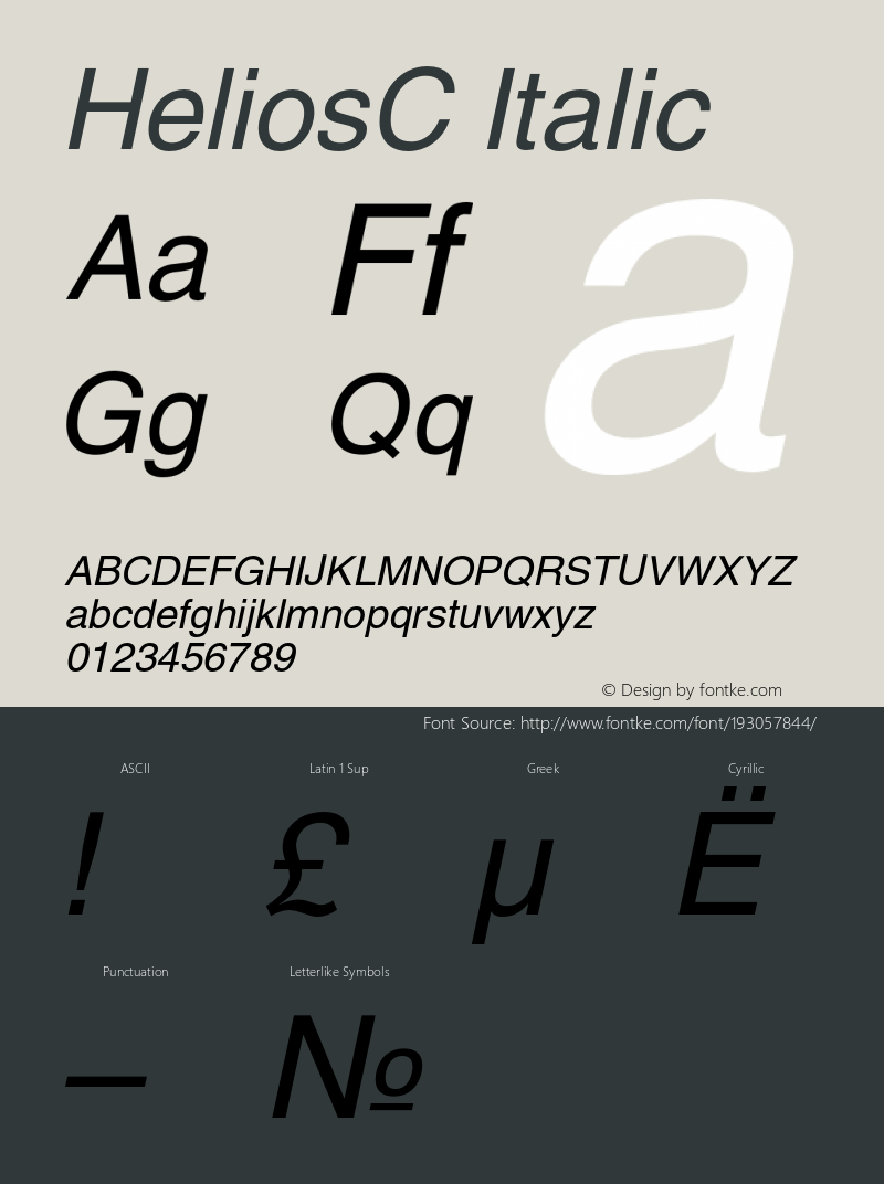 HeliosC-Italic 004.001图片样张