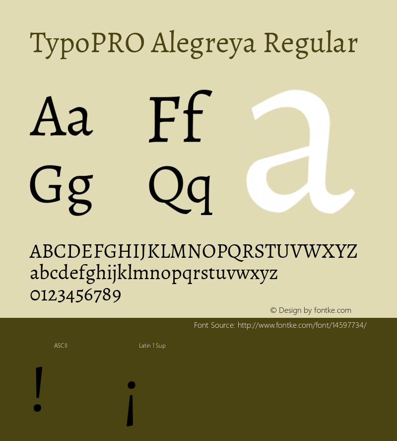 TypoPRO Alegreya Regular Version 1.003图片样张