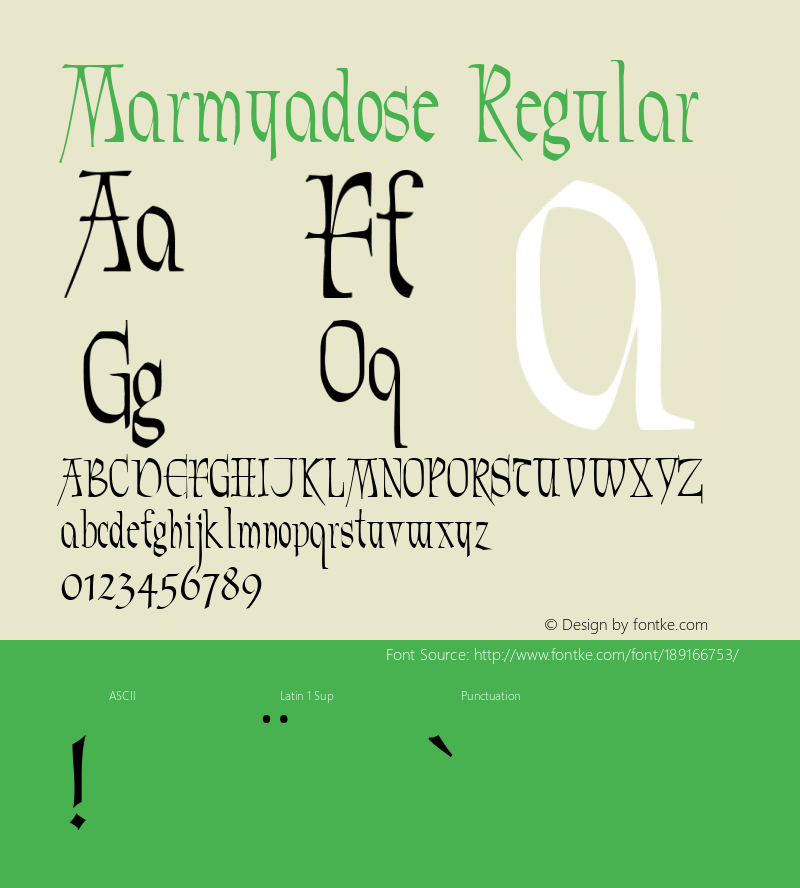 Marmyadose Altsys Fontographer 4.0.3 8/31/97图片样张