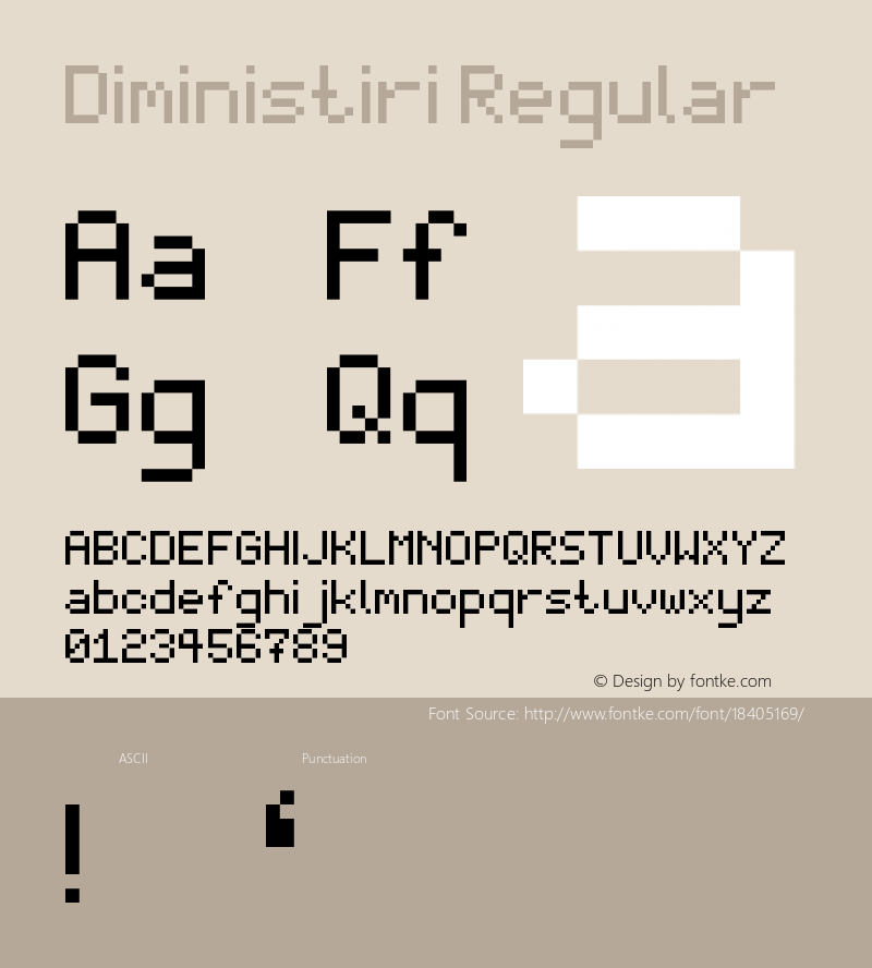 Diministiri Regular Version 1.0图片样张