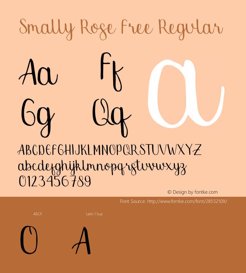 Smally Rose Free Version 1.003;Fontself Maker 3.1.1图片样张