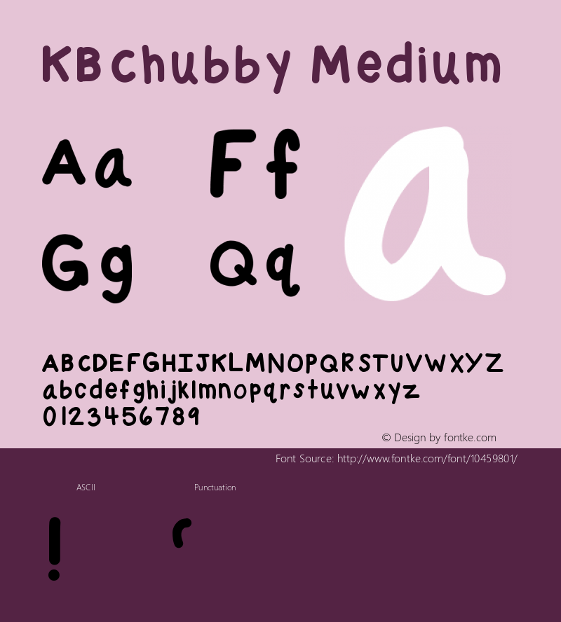 KBChubby Medium Version 001.000图片样张