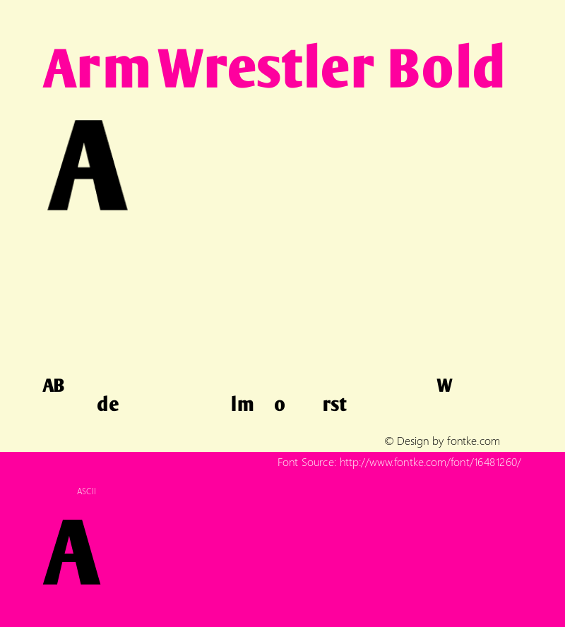 ArmWrestler Bold 1.0图片样张