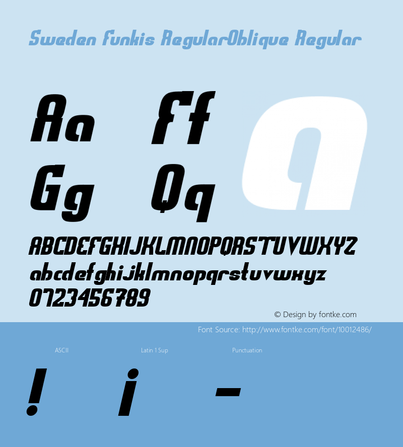 Sweden Funkis RegularOblique Regular 2000-02-14图片样张