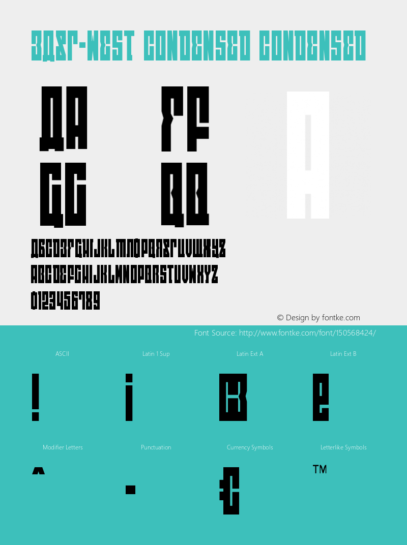 EAST-west Condensed Version 1.2; 2014图片样张