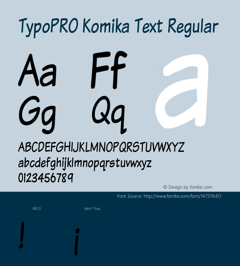 TypoPRO Komika Text Regular 2.0图片样张