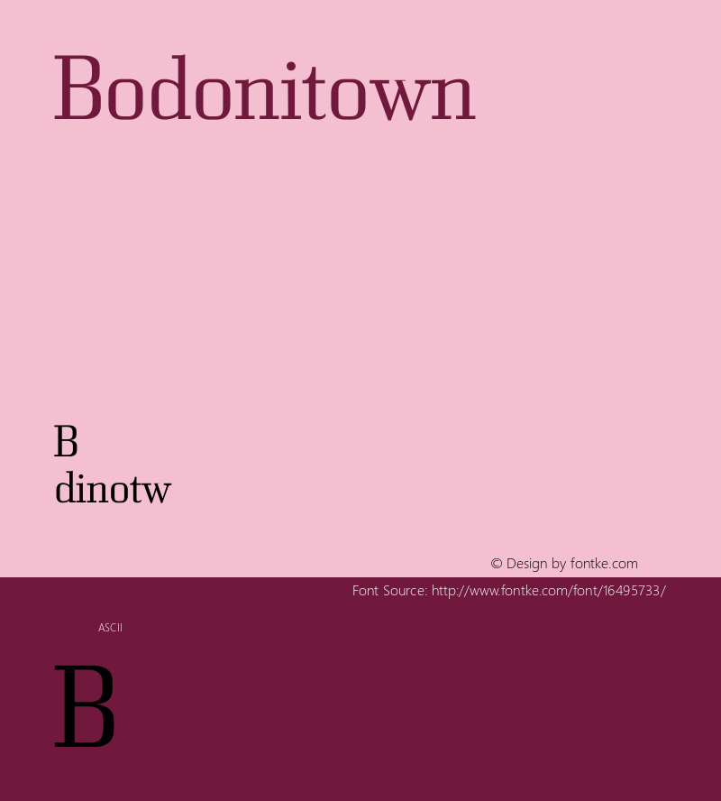 Bodonitown Regular 1.0 2003-01-15图片样张