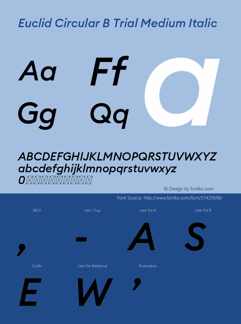 Euclid Circular B Trial Medium Italic Version 3.001图片样张