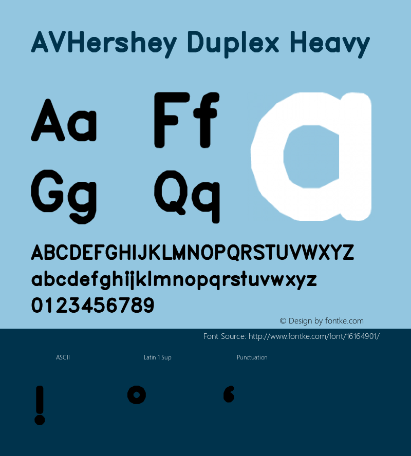 AVHershey Duplex Heavy Version 000.001图片样张