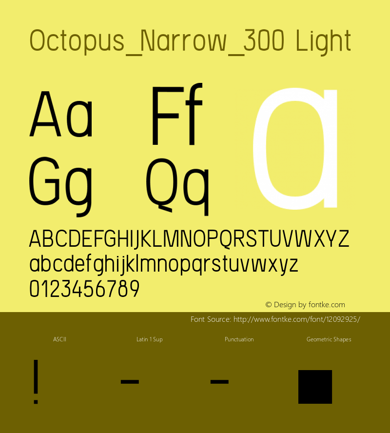 Octopus_Narrow_300 Light Version 1.0图片样张