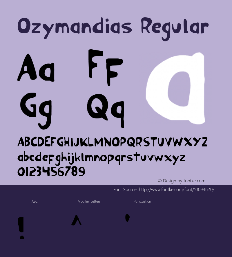 Ozymandias Regular 1图片样张