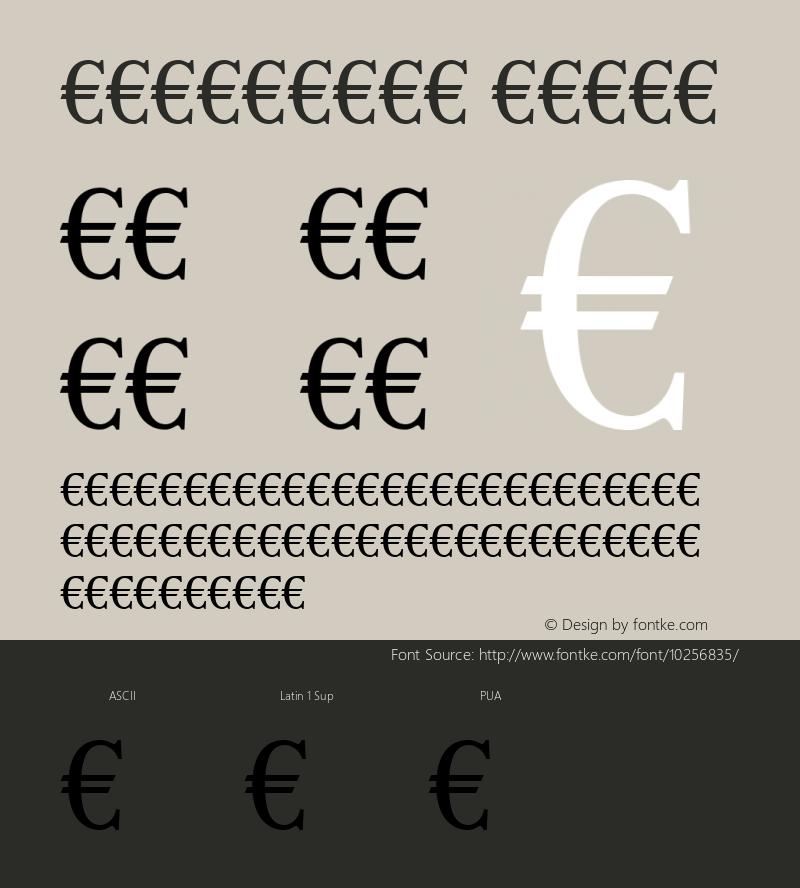 EuroSerif Roman Version 1.00图片样张