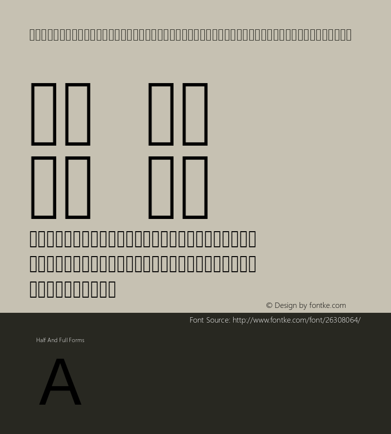 SourceHanSansCN-Regular-Alphabetic Version 1.0图片样张