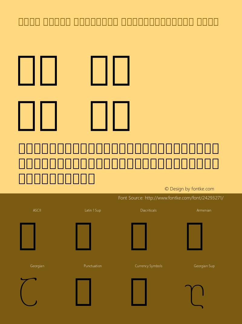 Noto Serif Georgian SemiCondensed Thin Version 2.000;GOOG;noto-source:20170915:90ef993387c0图片样张