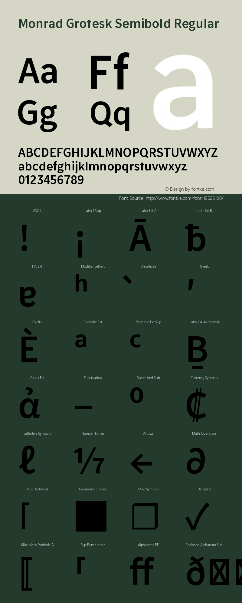 Monrad Grotesk Semibold Regular Version 2.010;PS Version 2.0;hotconv 1.0.78;makeotf.lib2.5.61930图片样张