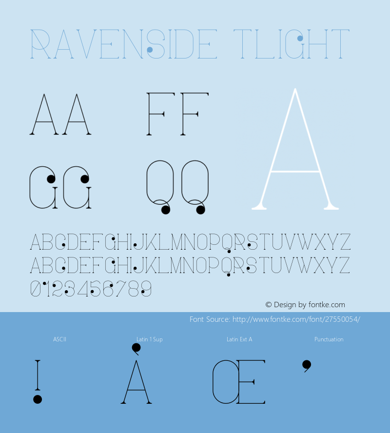 Ravenside Tlight Version 1.002;Fontself Maker 3.0.0-3图片样张