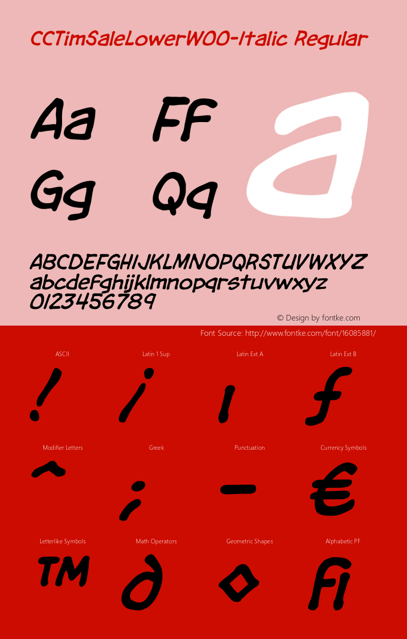 CCTimSaleLowerW00-Italic Regular Version 1.10图片样张