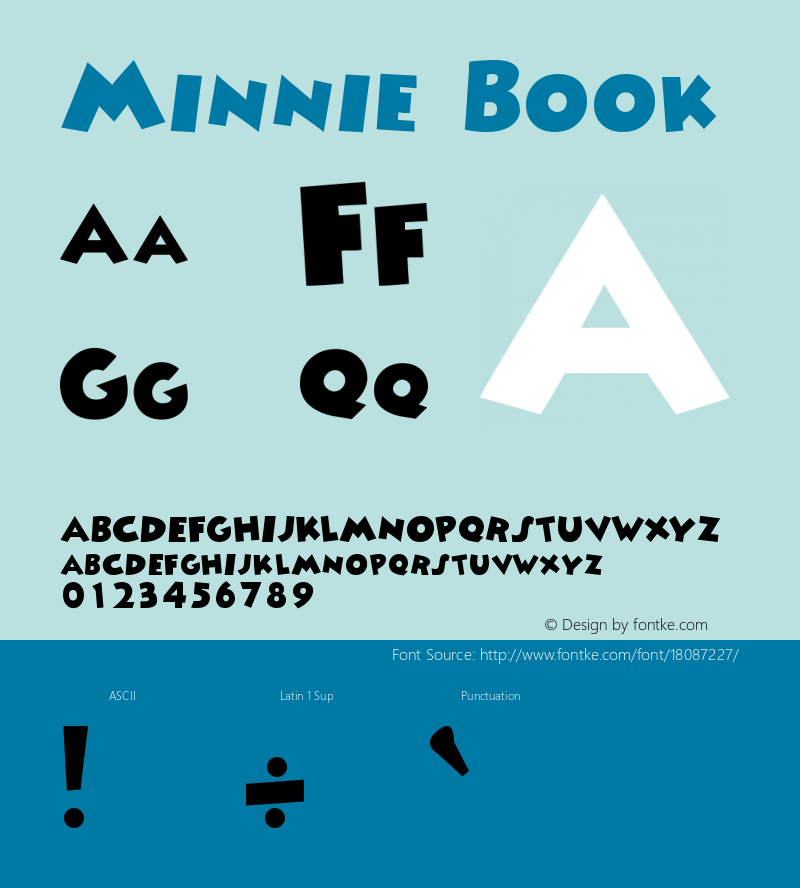 Minnie Book Version Altsys Fontographer图片样张