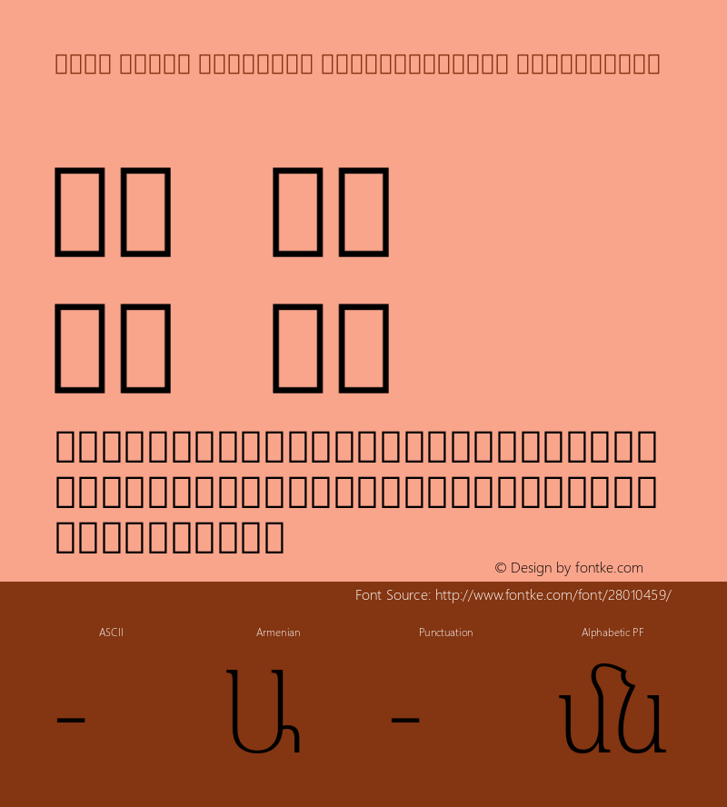 Noto Serif Armenian SemiCondensed ExtraLight Version 2.040; ttfautohint (v1.8.2)图片样张