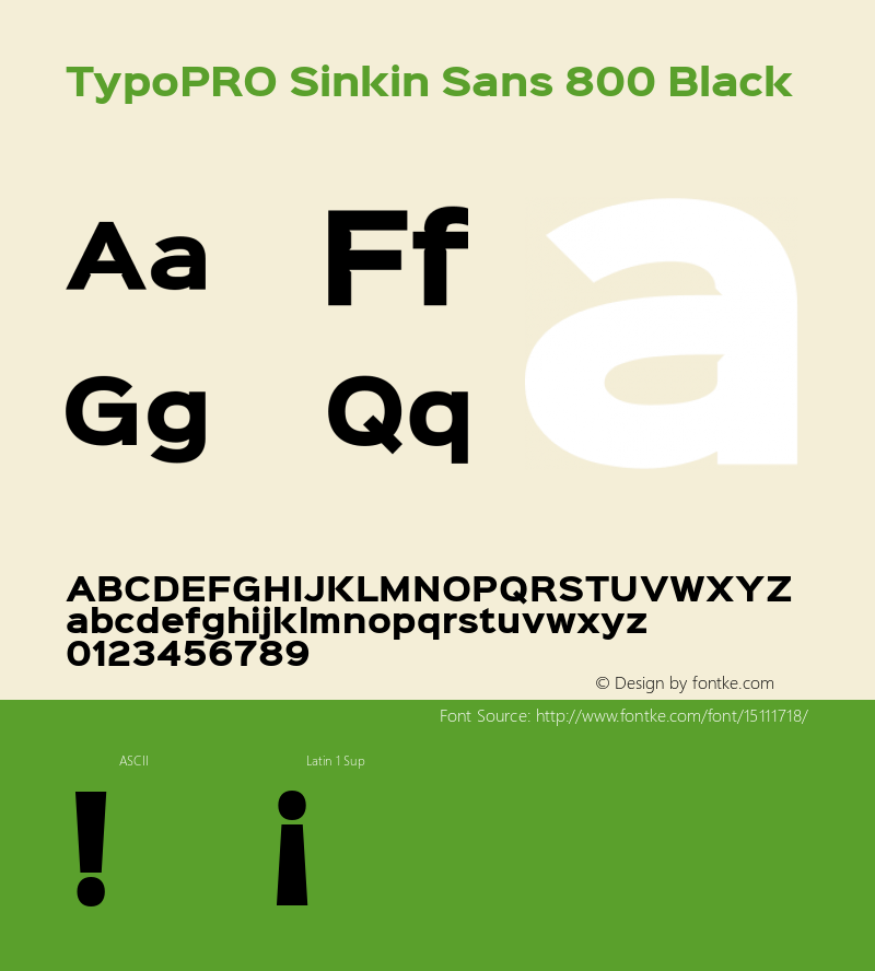 TypoPRO Sinkin Sans 800 Black Sinkin Sans (version 1.0)  by Keith Bates   •   © 2014   www.k-type.com图片样张