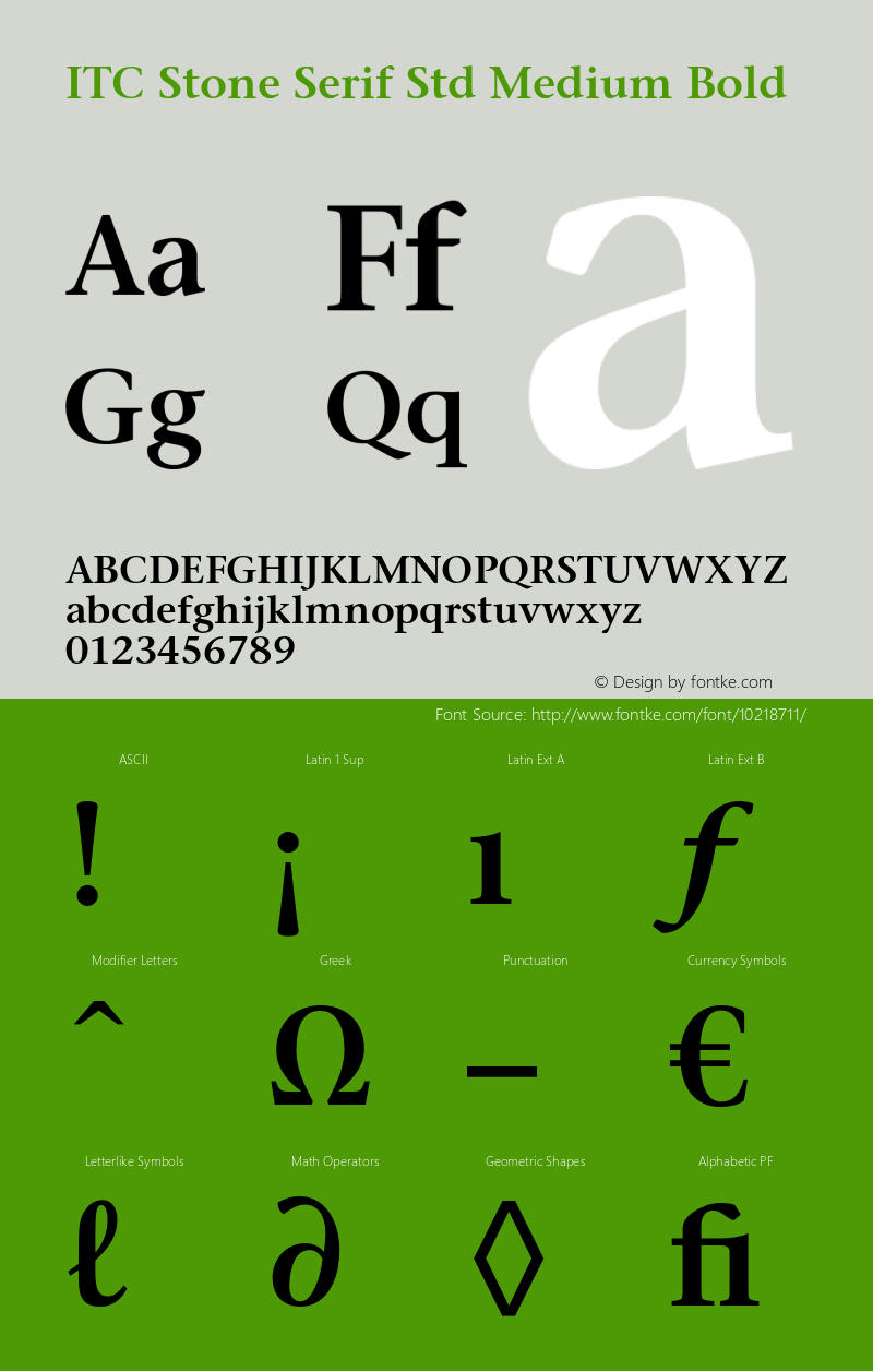 ITC Stone Serif Std Medium Bold Version 2.041;PS 002.000;hotconv 1.0.51;makeotf.lib2.0.18671图片样张