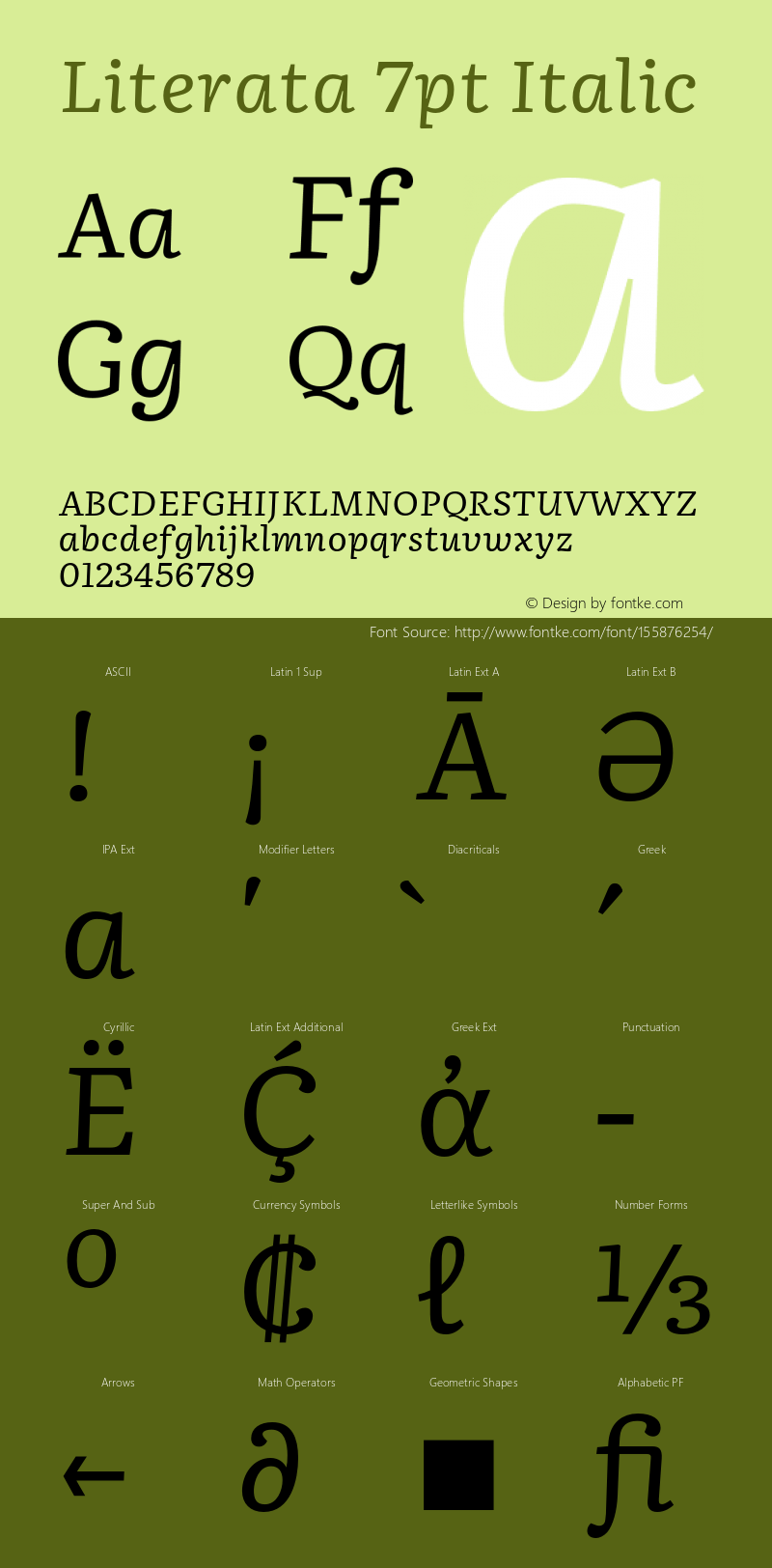 Literata7pt-Italic Version 3.002图片样张