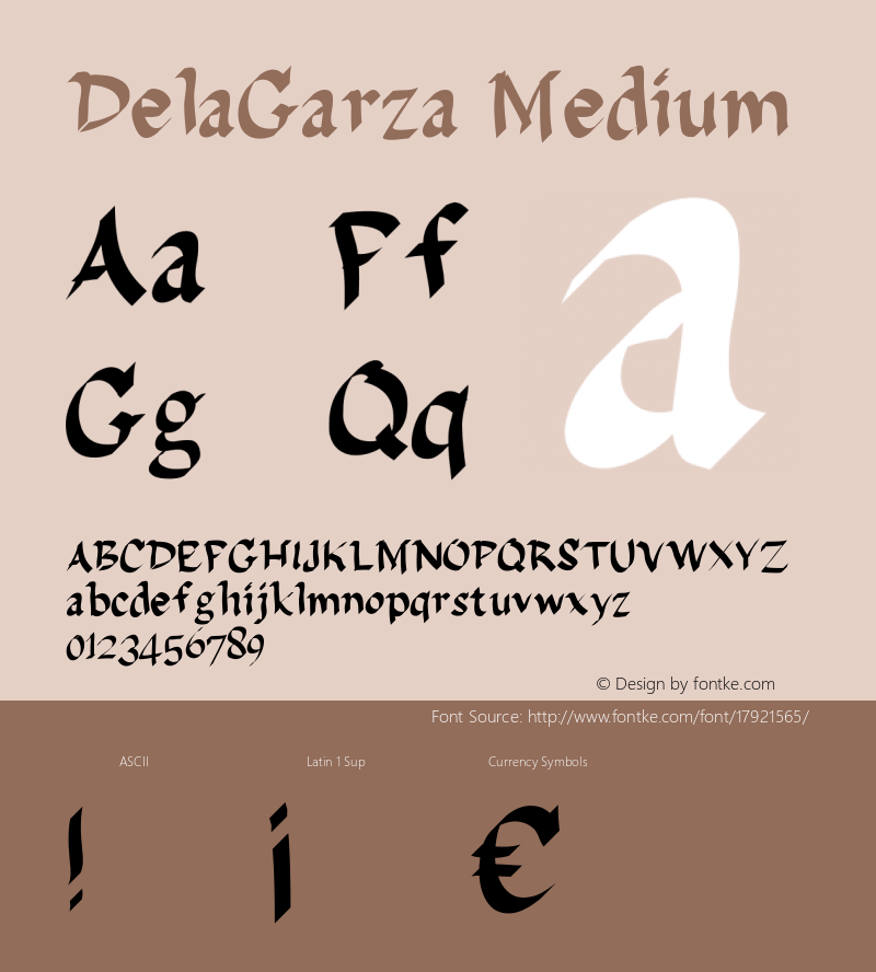 DelaGarza Medium Version 001.000图片样张