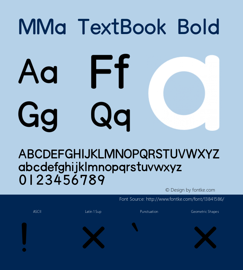 MMa TextBook Bold Version 3.100;PS 001.000;hotconv 1.0.38;makeotf.lib1.6.5960图片样张