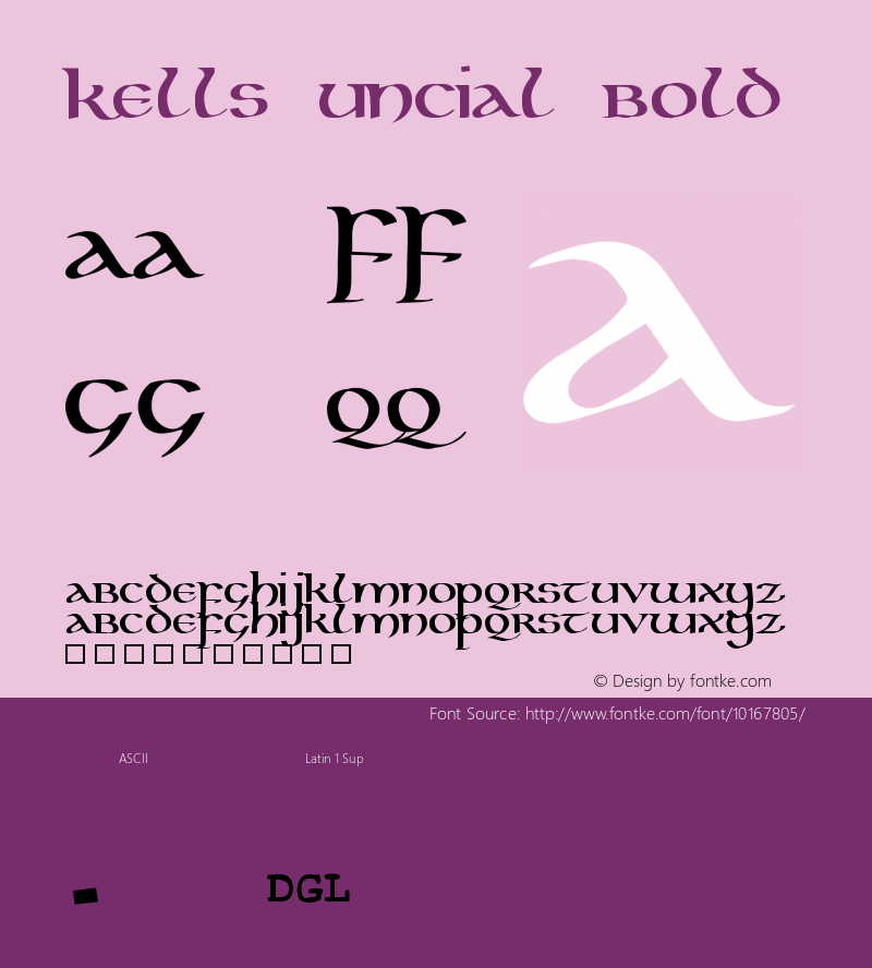 Kells Uncial Bold 1.02图片样张