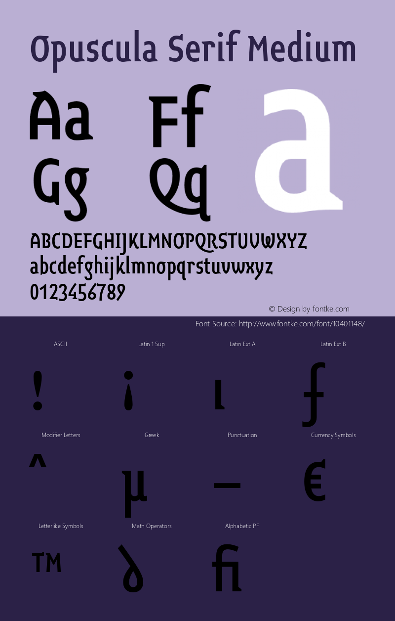 Opuscula Serif Medium 1.51图片样张