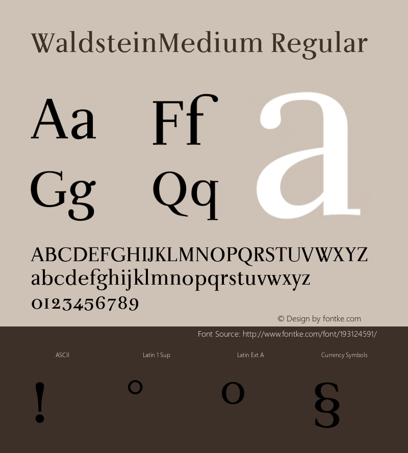 WaldsteinMedium-Regular Version 001.000图片样张