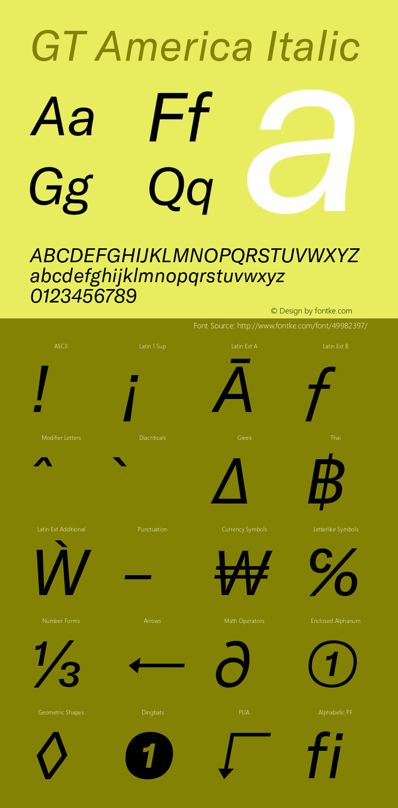 GT America Regular Italic Version 4.001;PS 004.001;hotconv 1.0.88;makeotf.lib2.5.64775图片样张