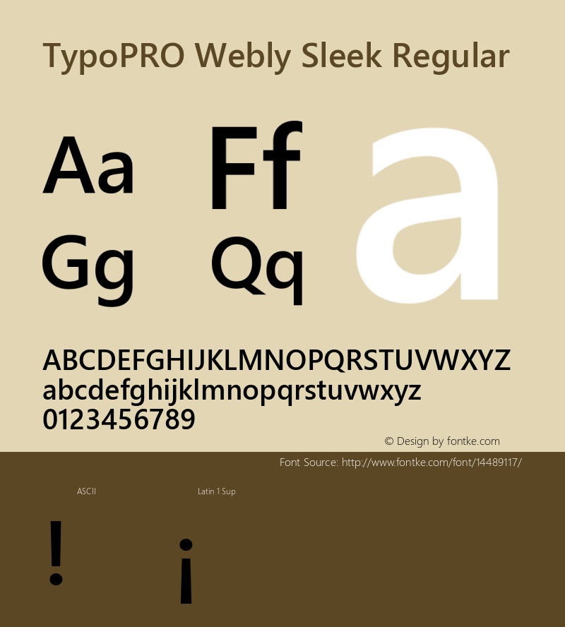 TypoPRO Webly Sleek Regular Version 0.10 January 23, 2013图片样张