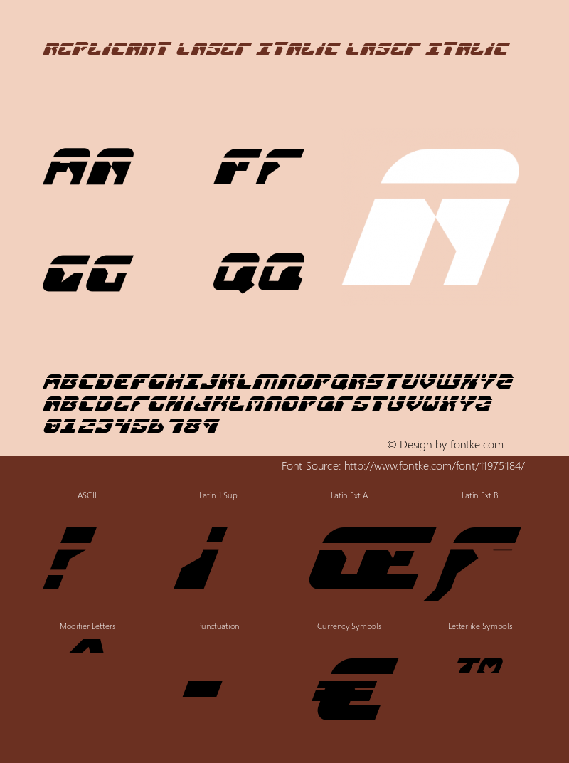 Replicant Laser Italic Laser Italic 2图片样张