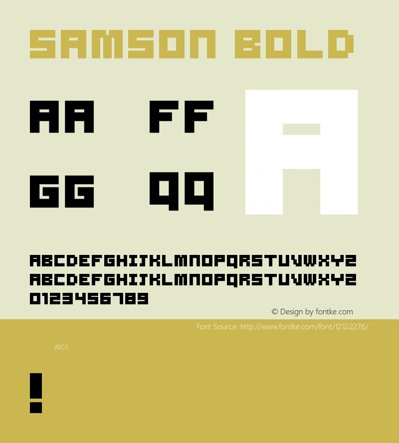 Samson Bold Version 2.00图片样张