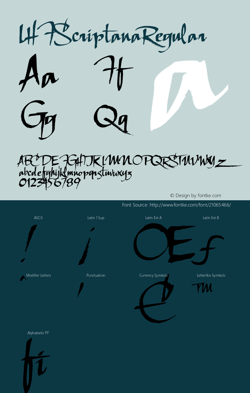 ☞LHF Scriptana Regular (1.0) ;com.myfonts.letterheadfonts.lhf-scriptana-regular.regular.wfkit2.3Apo图片样张