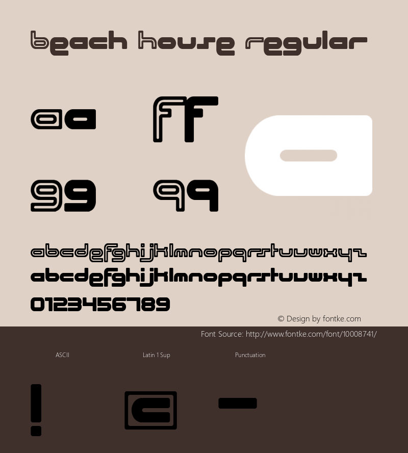 Beach House Regular Fontmaker 2.0 (22.02.99)图片样张