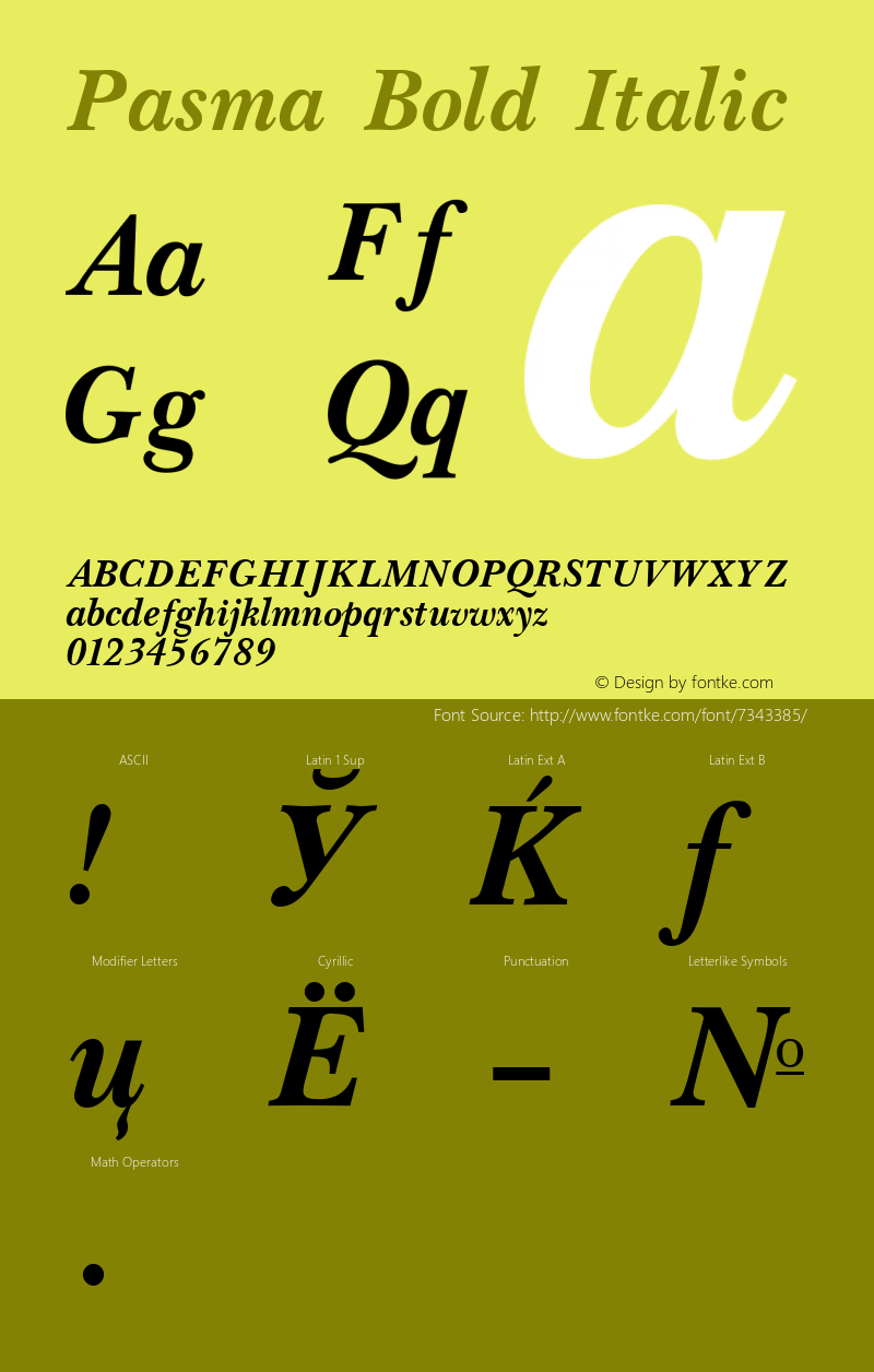 Pasma Bold Italic 001.001图片样张