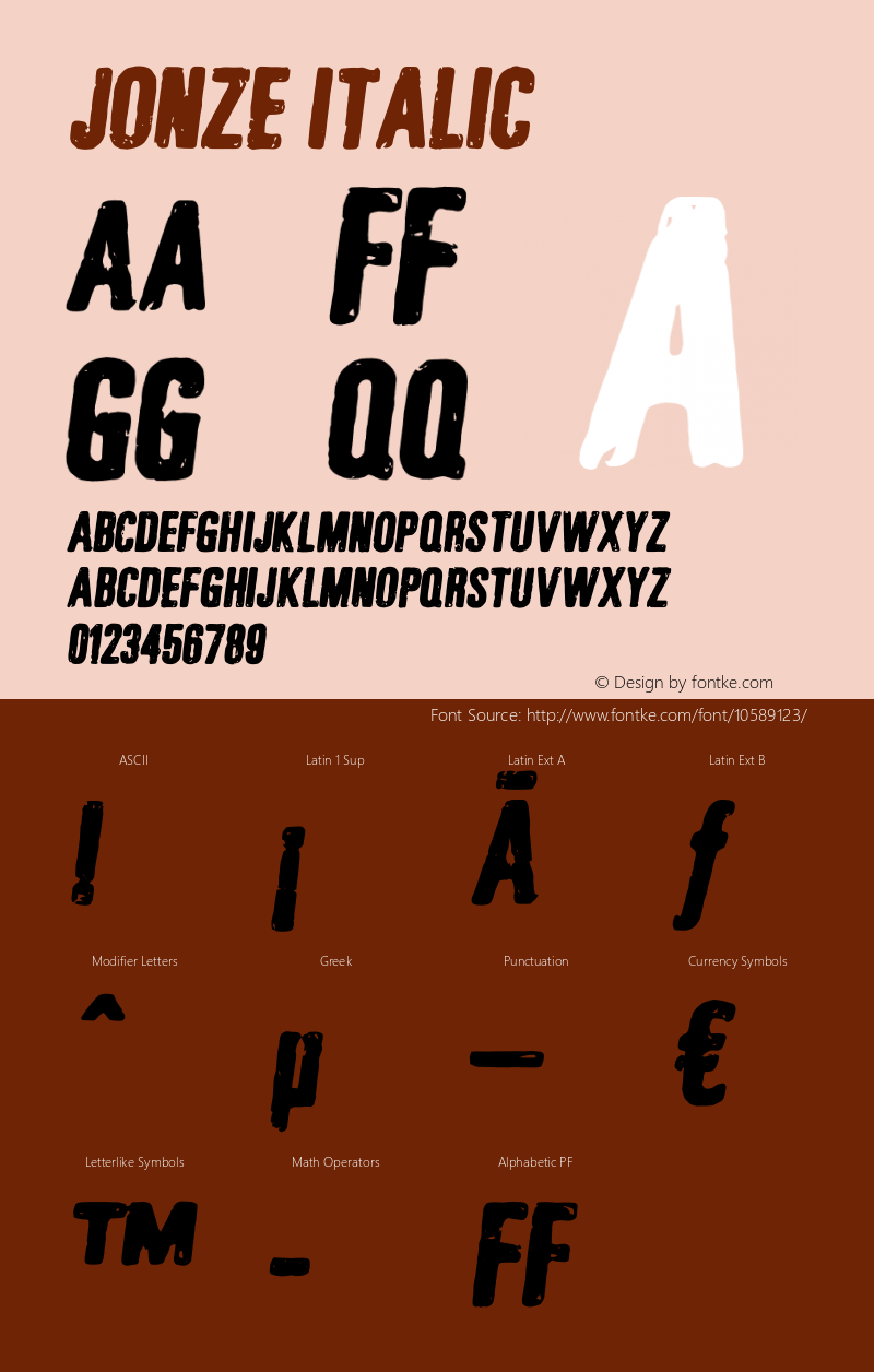 Jonze Italic Version 1.000图片样张